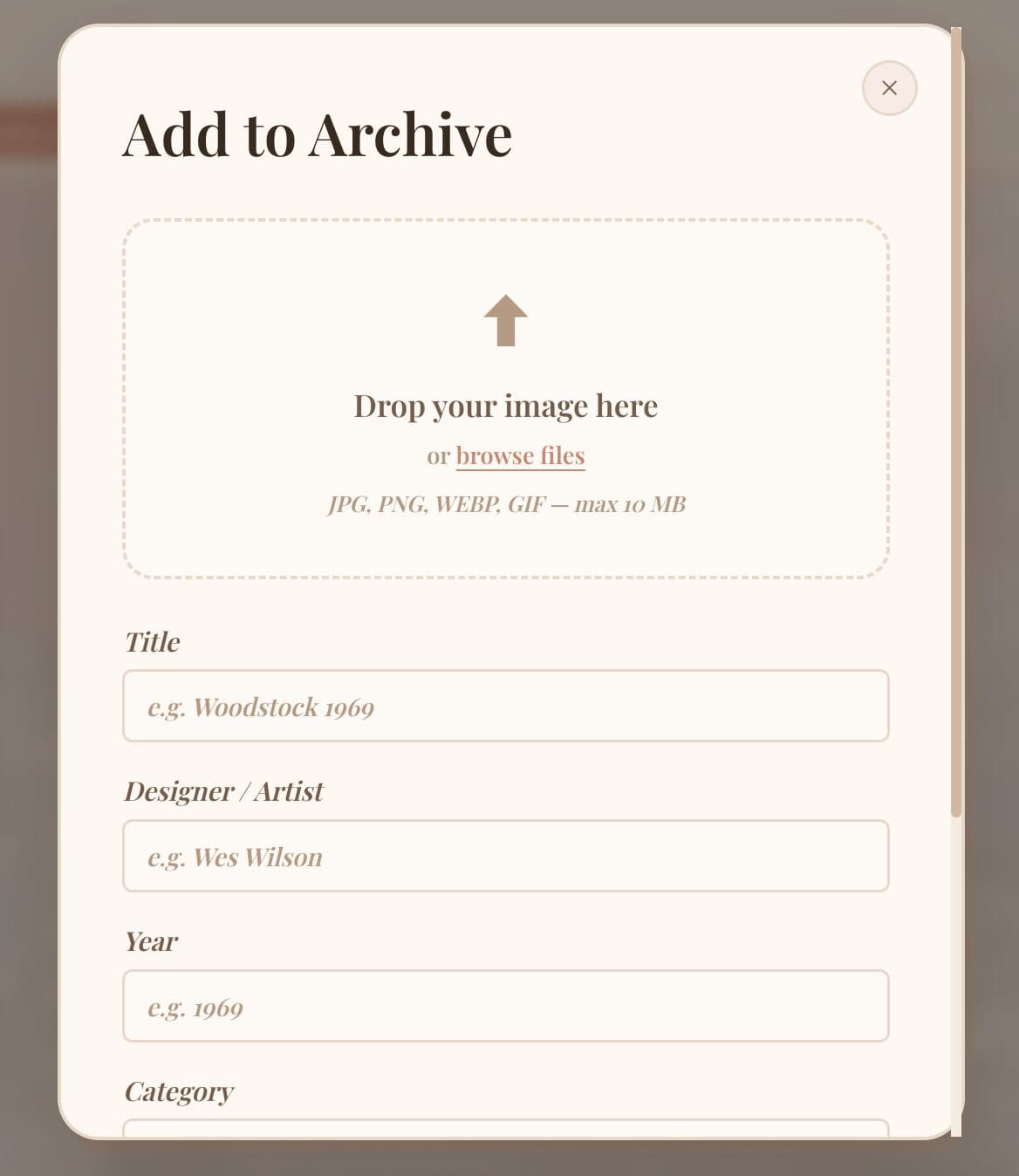 PASTE — Community submission interface